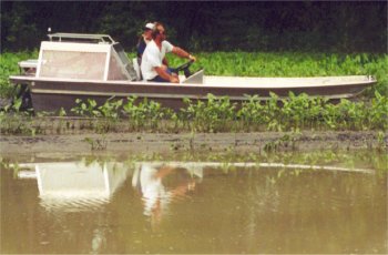 Airboat Transportation Pathmaker Airboats,Manufacturers of Custom Built Aluminum Airboats,Barges,Marsh Buggies and Crewboats for the Oilfield and Seismic Industries.Sales,Service and Rentals